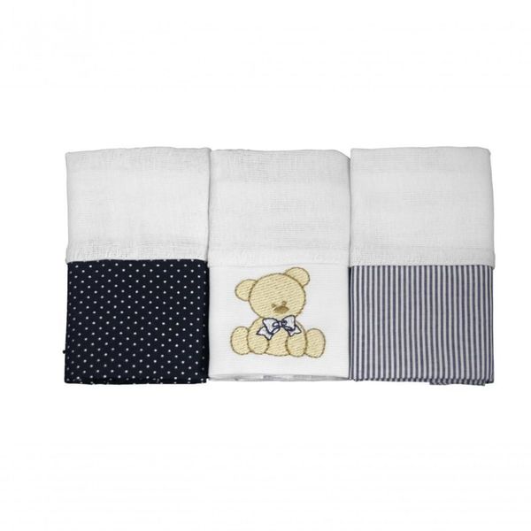Fralda De Boca Urso Bolacha Marinho