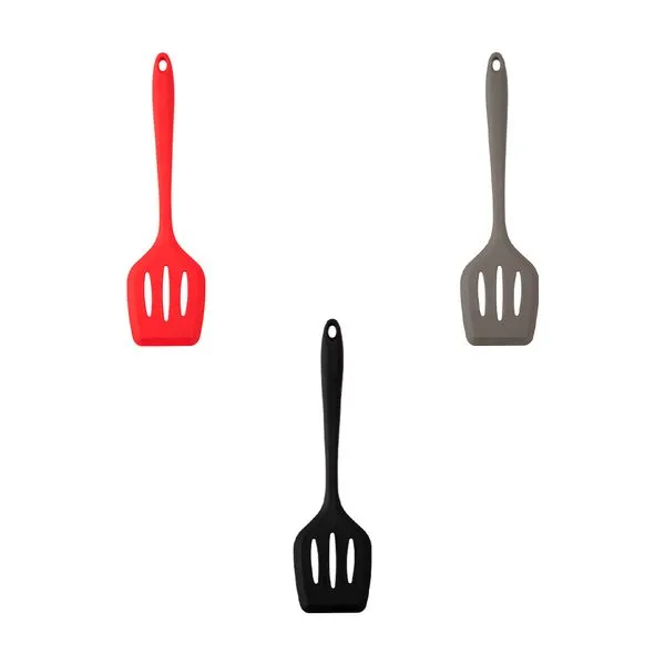 Espátula Vazada em Silicone e Nylon 29,5x7,5cm - honeyhome