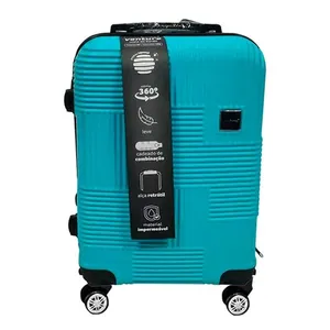 Mala Viagem Bordo Venture 20" Rodinhas 360º 10kg Alça Telescópica Abs Verde 39x22x55cm LM2310 - honeyhome