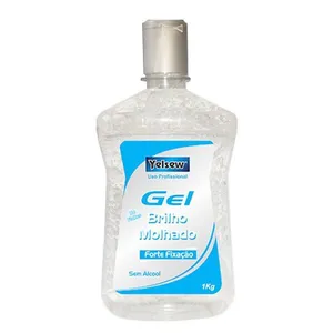Gel Fixador Yelsew Cristal Efeito Brilho Molhado 1kg