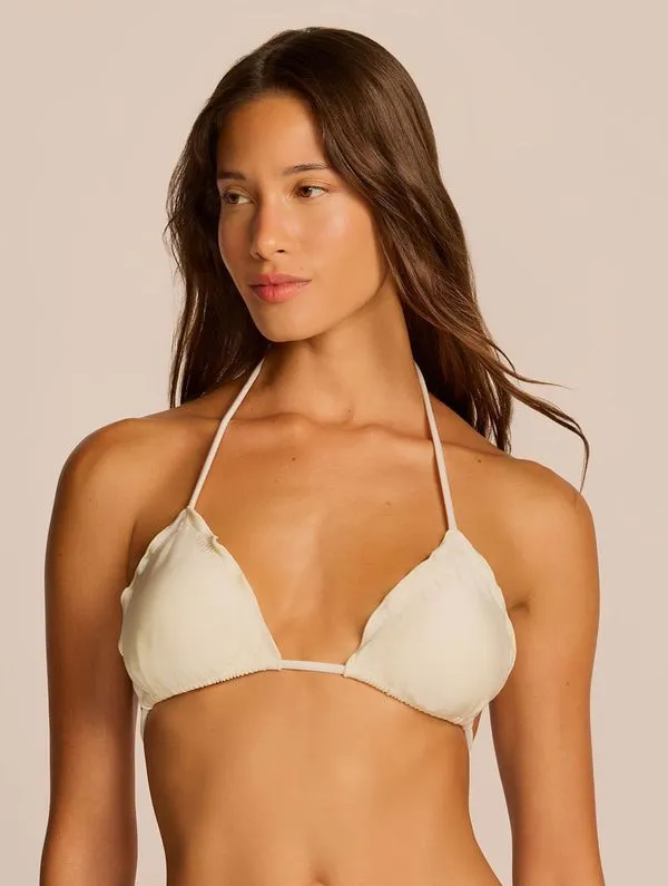 Top Cortininha Ruffle Lisos OFF WHITE G