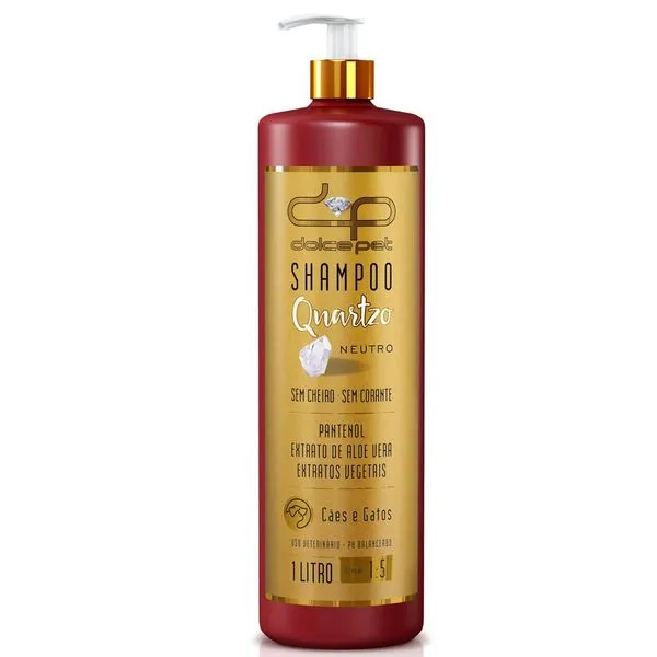Shampoo Neutro Para Cães E Gatos Solution Dolce Pet Quartzo 1 Litro (MP)