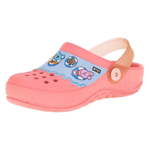 Babuche BT21 Cute Friends Grendene Kids - 22696 ROSA 01 29