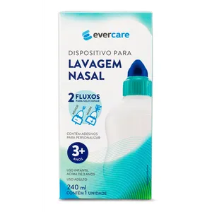 Garrafa para Lavagem Nasal Ever Care Controle De Fluxo 240ml