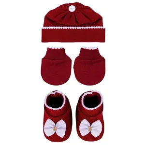 Kit Bebê Rn 3 Pecas Sanches Fogo Com Laco Gorgurão Branco (MP)