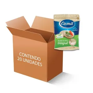 Biscoito De Arroz Integral Camil contendo 20 unidades de 150g