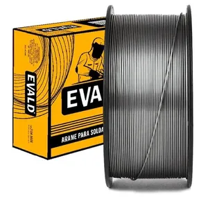 Arame para Solda Mig com Fluxo E71T1-GS 0,8mm Rolo 1kg para Chapas Até 6mm Evald Arame para Solda Mig com Fluxo E71T1-GS 0,8mm Rolo 1kg sem Gás Evald