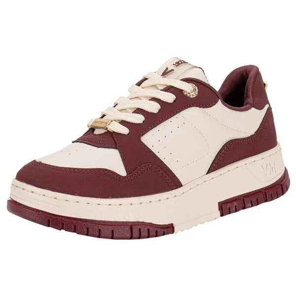 Tênis Feminino Casual Via Marte 219002 BEGE/VERMELHO 40