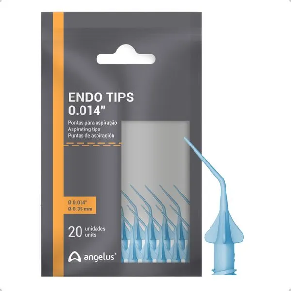 Ponta de Aspiração Endo Tips 0.35mm 20 Unidades Angelus