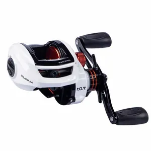 Carretilha Para Pesca Maruri Bronx Branca 11r Carretel Fundo Manivela Direita
