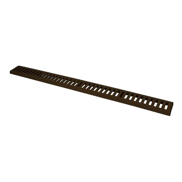 Ralo Grelha Linear com Caixilho 3305GDA Alumínio Fundido 500KG Marrom 15x100cm GDA Ralo Grelha Linear com Caixilho 3305GDA Alumínio Marrom 15x100cm