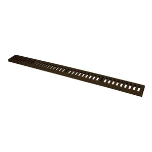 Ralo Grelha Linear com Caixilho 3305GDA Alumínio Fundido 500KG Marrom 15x100cm GDA Ralo Grelha Linear com Caixilho 3305GDA Alumínio Marrom 15x100cm
