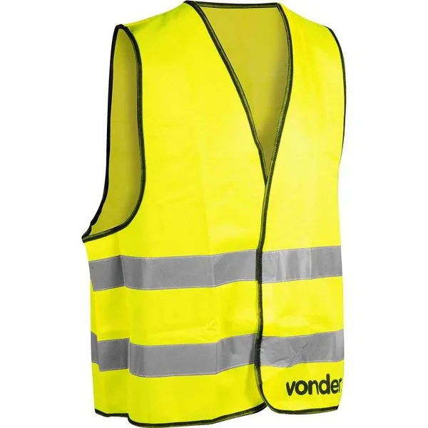Colete Refletivo Tipo Blusão sem Bolso Amarelo CV 100 - VONDER