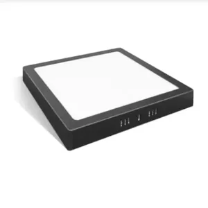 Placa LED LLSQP624F 24W 6500K com Estrutura em Alumínio e Policarbonato Autovolt Preto Placa LED LLSQP624F 24W 6500K Autovolt com Estrutura em Alumínio e Policarbonato Preto