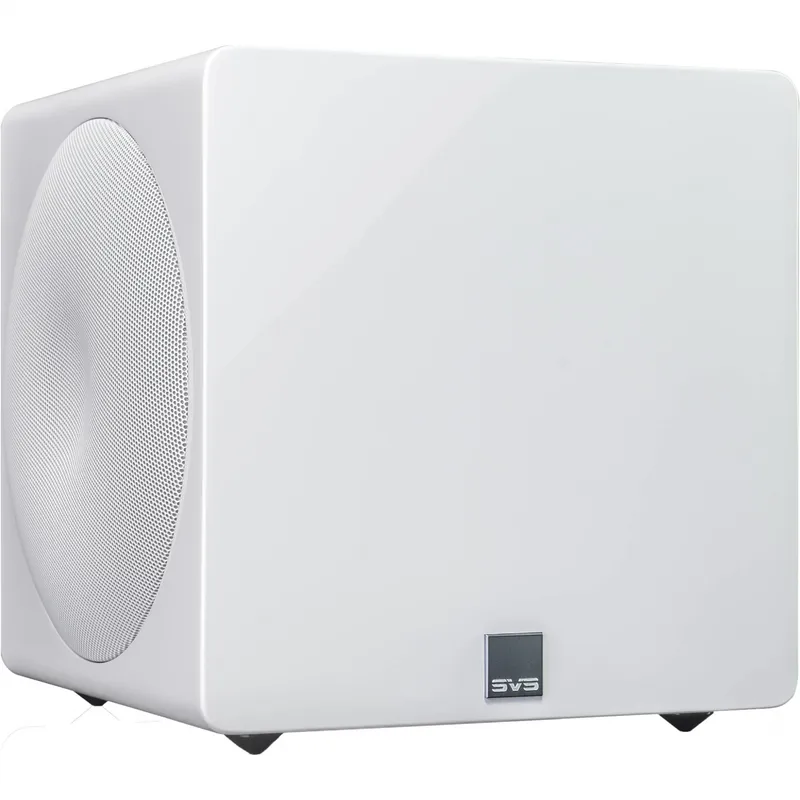 SVS 3000 Micro Dual 8" Subwoofer 2500 W Pico ( Piano Brilhante Branco ) 110v