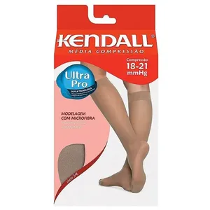 Meia Calça Kendall Curta Panturrilha Média Compressão XG Mel