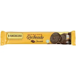 Biscoito Rancheiro Recheado Chocolate 90g BISCOITO RANCHEIRO 90G RECHEADO CHOCOLAT