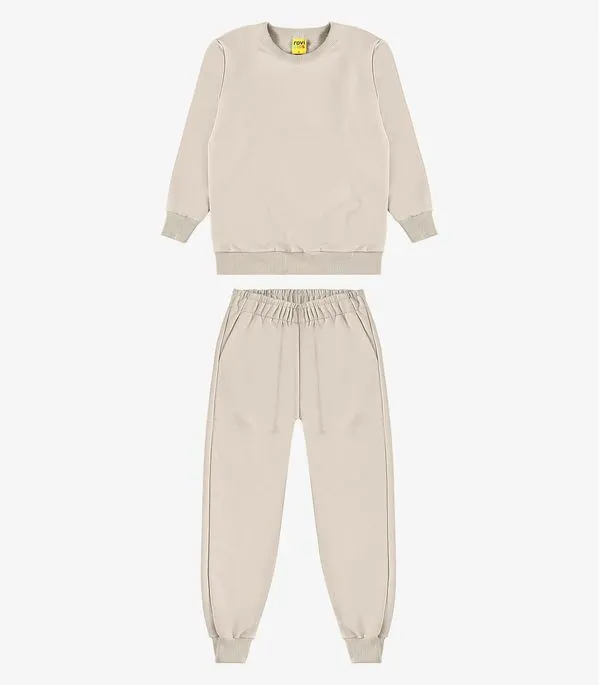 Conjunto Blusão com Calça Menino Rovi Kids Bege 1