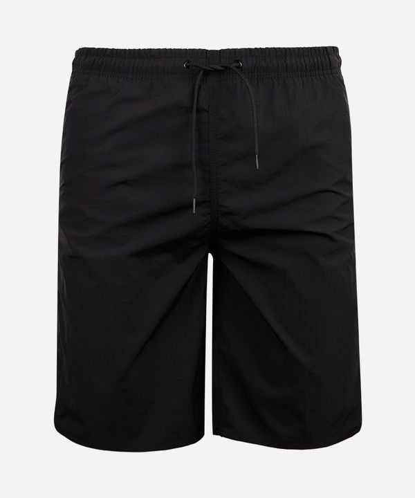 bermuda juvenil boardshorts com cós elástico preta 16