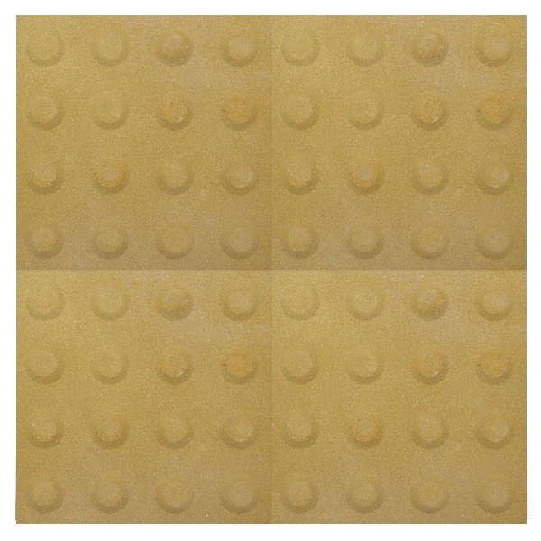 Piso Ladrilho Hidráulico Podotatil Alerta Amarelo 20X20cm Caixa com 0,40 m² Borda Reta Cimartex