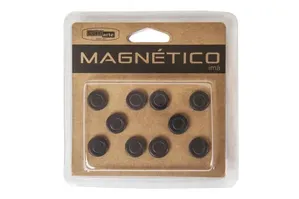 Ímã Ferrite Redondo Cortiarte 13mm Kit com 10 Unidades