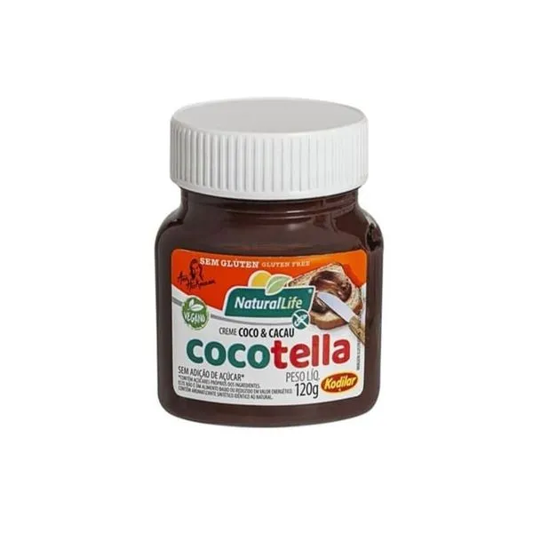 Creme Coco & Cacau Cocottela Zero Açúcares 120g