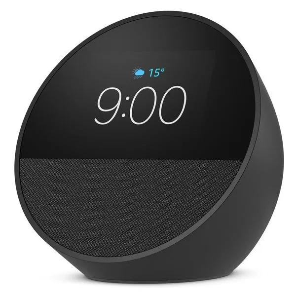 Assistente De Voz Alexa Echo Spot 2024 Amazon Preto B0C2RS4ZG6 (MP)