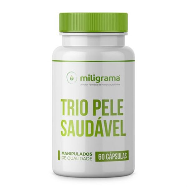 Trio Pele Saudável com Selo de Autenticidade 60 Cápsulas Trio Pele Saudável 60 Cápsulas
