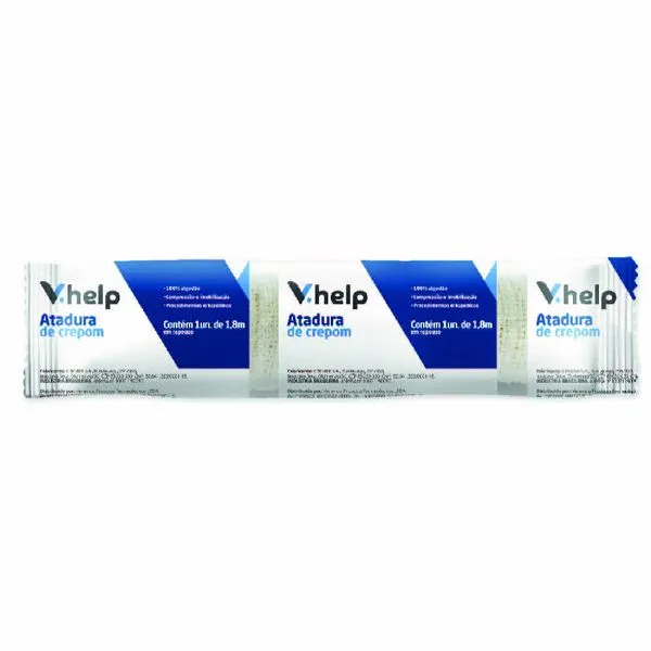 Atadura De Crepom V.Help 8cmx1,80m 1 Unidade