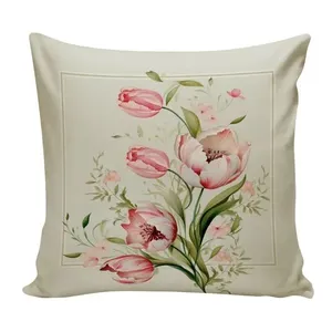 Capa De Almofada NSW Decor Tulipa 50x50cm 5241 (MP)