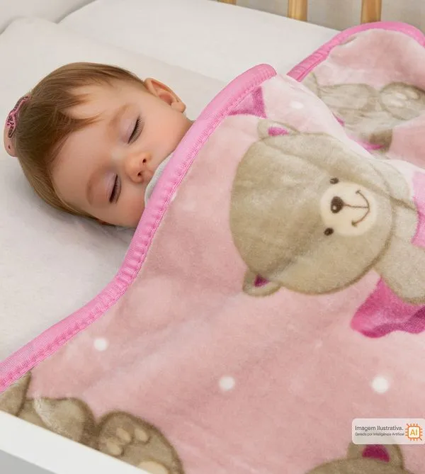 Cobertor Bonno Baby 90 x 110 cm Bella Rose