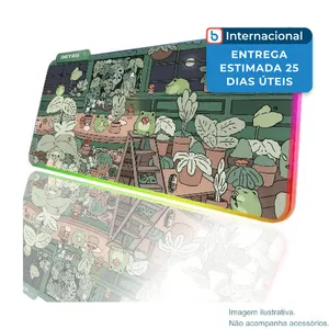 Mousepad Gamer Jmiyav Frog 80X30 RGB Verde A-MBI