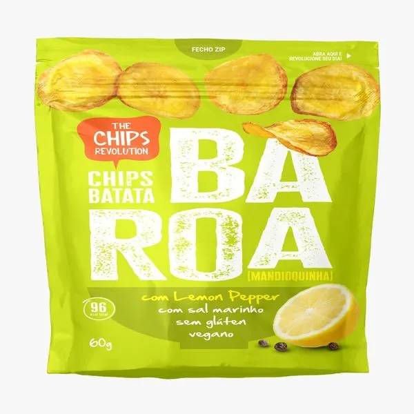 Chips Lemon Pepper Baroa 60g