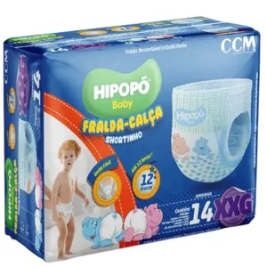 Fralda Shortinho Hipopo Baby Jumbinho XXG 14 Unidades (MP)
