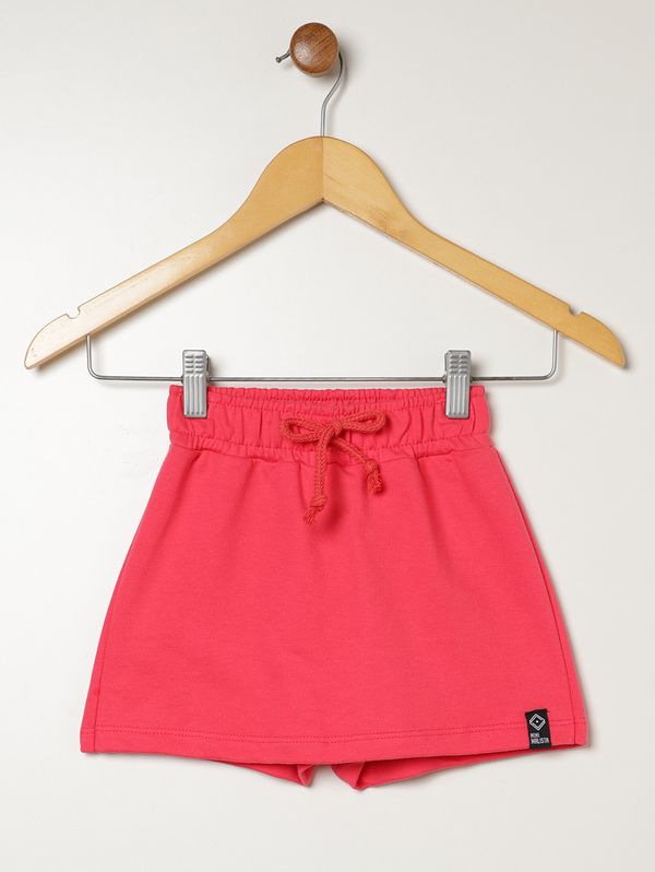Short Saia Moletinho Infantil Para Menina - ROSA 4