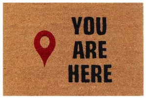 Capacho 40x60cm Your Are Here Coisas Coisinhas