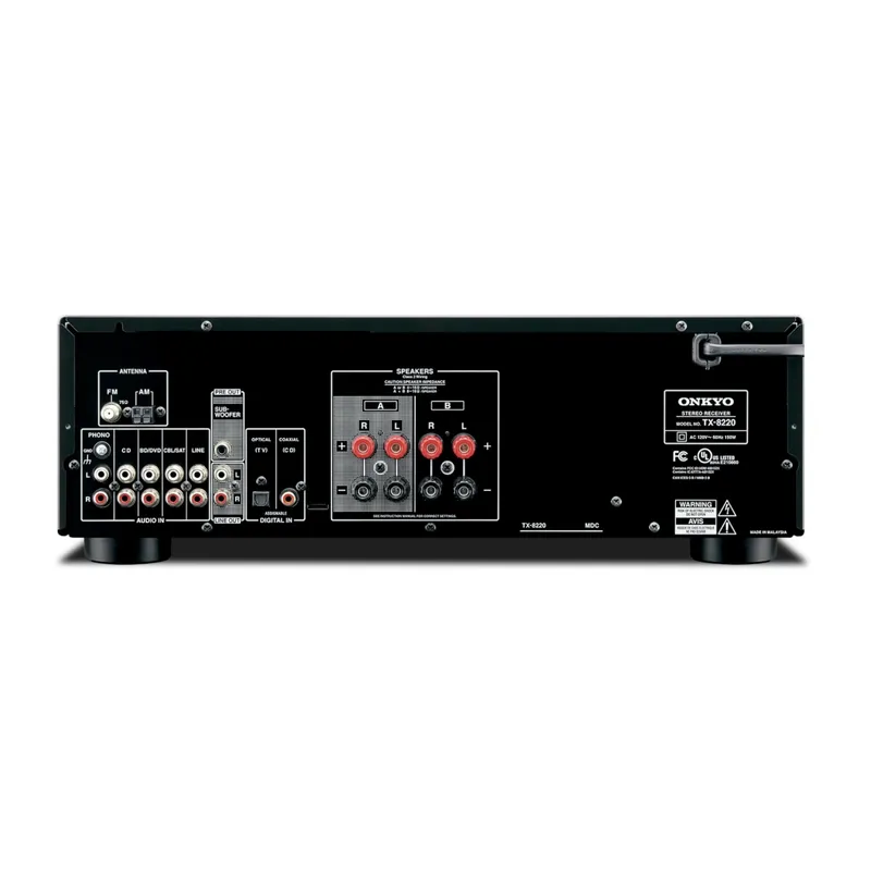 Onkyo TX-8220 Receiver Estéreo Saída Subwoofer Bluetooth Entrada Phono - 110V