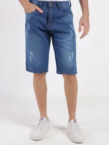 Bermuda Jeans Masculina AZUL 46