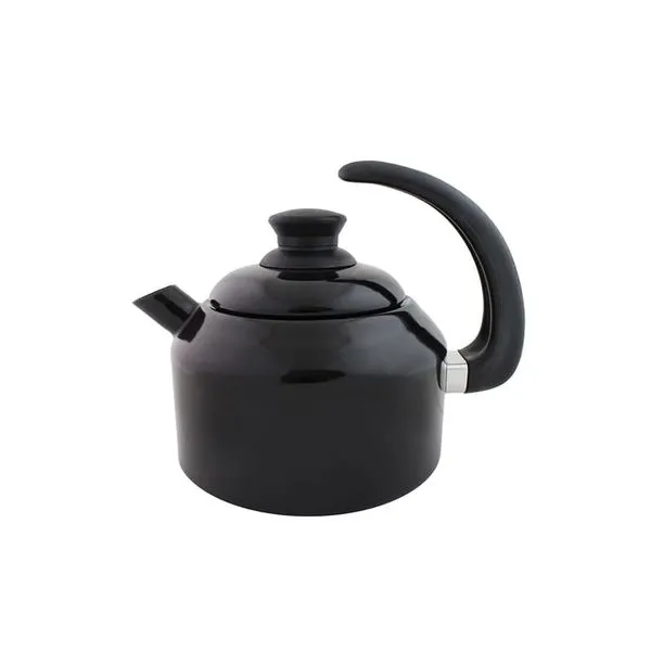 Chaleira Classica aço e esmaltada Preta - Agata 1.5 litros