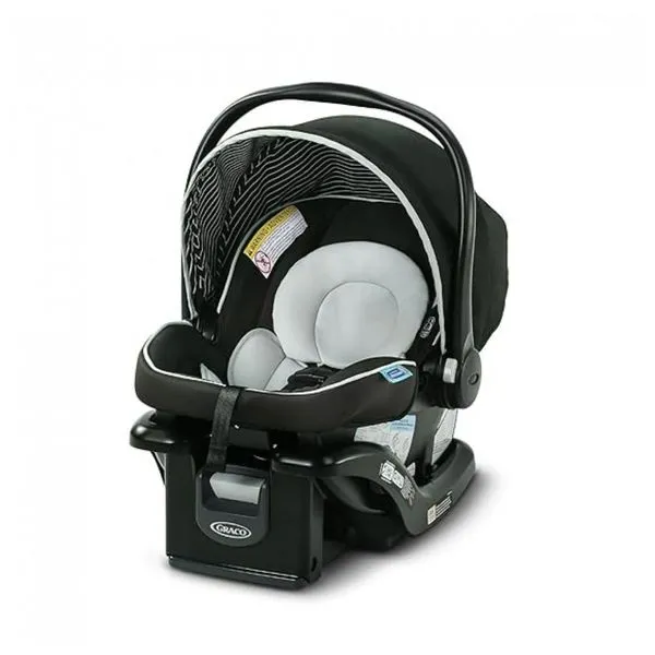Cadeira de Bebê para Carro com Base Ajustável em 4 Posições, Graco SnugRide 35 Lite LX, Preta