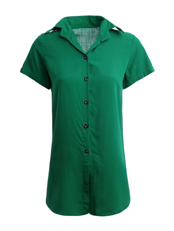 Camisa Alongada Feminina VERDE P