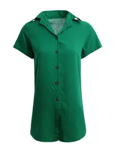 Camisa Alongada Feminina VERDE G