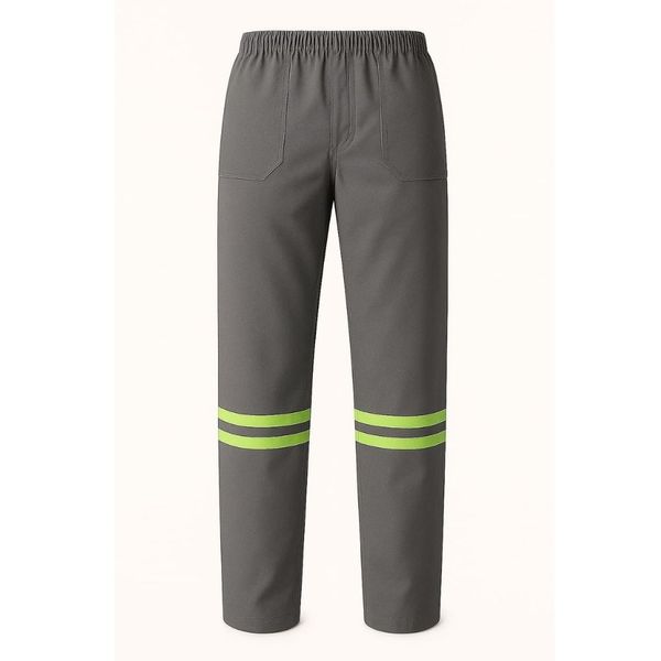 Calça Brim Refletiva Cinza Tockformes Calça Brim Refletiva Cinza Tamanho GG Tockformes