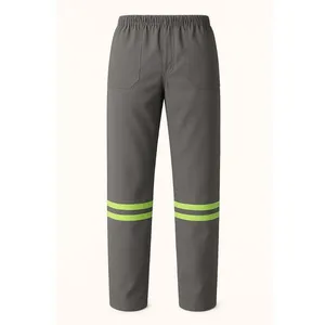 Calça Brim Refletiva Cinza Tockformes Calça Brim Refletiva Cinza Tamanho GG Tockformes
