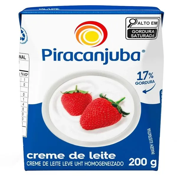 Creme de Leite Piracanjuba Natural 200g
