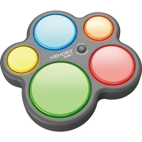 Jogo de Memória Eletrônico Memory Game 4 em 1 com Luz e Som 4 Modos de Jogo DM Toys Jogo de Memória Memory Game 4 em 1 com Luz Som e Efeitos DM Toys