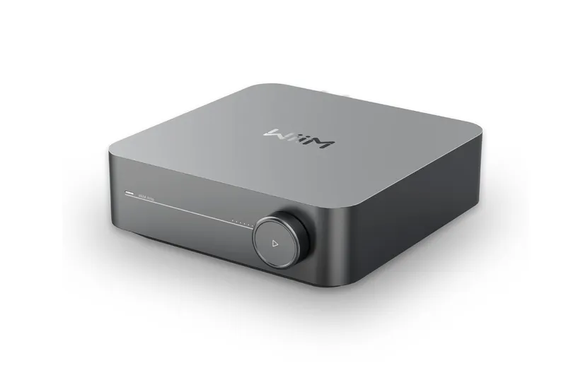 WiiM Amp Amplificador Inteligente Wi-Fi 120W RMS c/ HDMI ARC, AirPlay 2, Google Cast, Alexa e Bluetooth Compatível com Spotify, TIDAL, Amazon Music Cinza Espacial