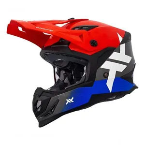 Capacete Mattos Racing Atomic Icon Vermelho Azul Cinza 60