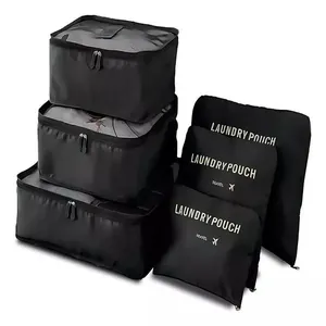Organizador de Mala Kit 6 Peças Mais Acessórios 7821 com Necessaire Porta Roupas e Sapatos para Viagem Organizador de Mala Kit 6 Peças Mais Acessórios 7821 com Necessaire para Viagem