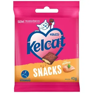 Petisco Kelcat Snack Frango para Gatos 40 g